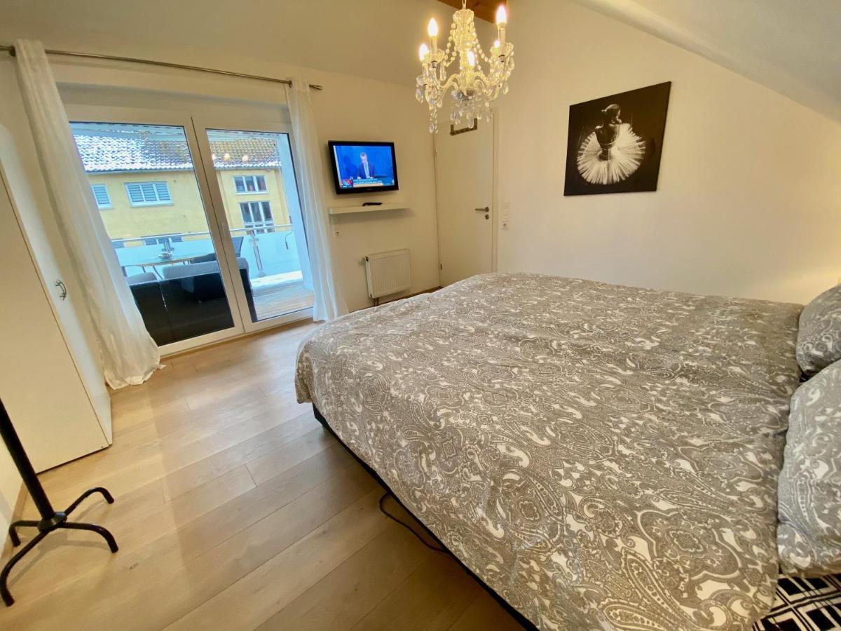 라벤스부르크 Luxurioeses Studio Im Zentrum, Balkon, Kamin, Klima 아파트 외부 사진