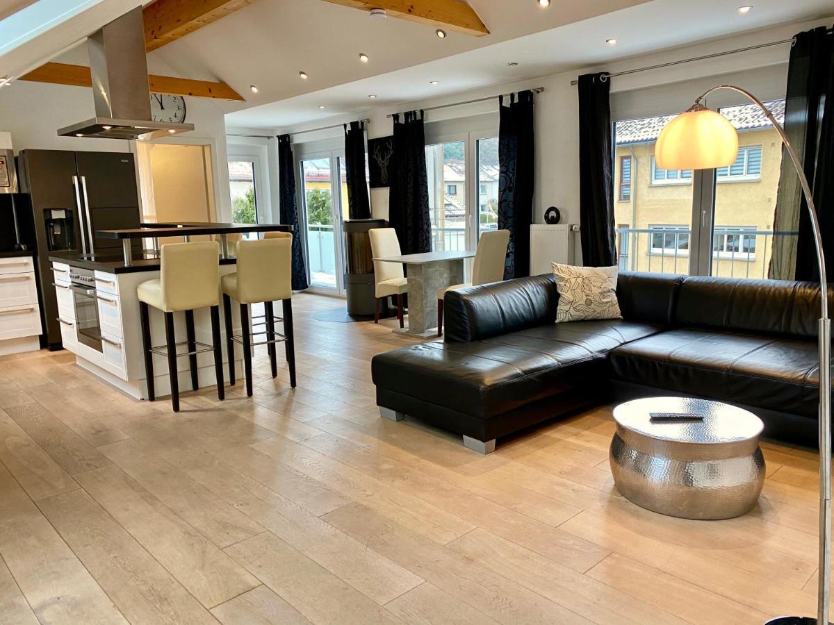 라벤스부르크 Luxurioeses Studio Im Zentrum, Balkon, Kamin, Klima 아파트 외부 사진